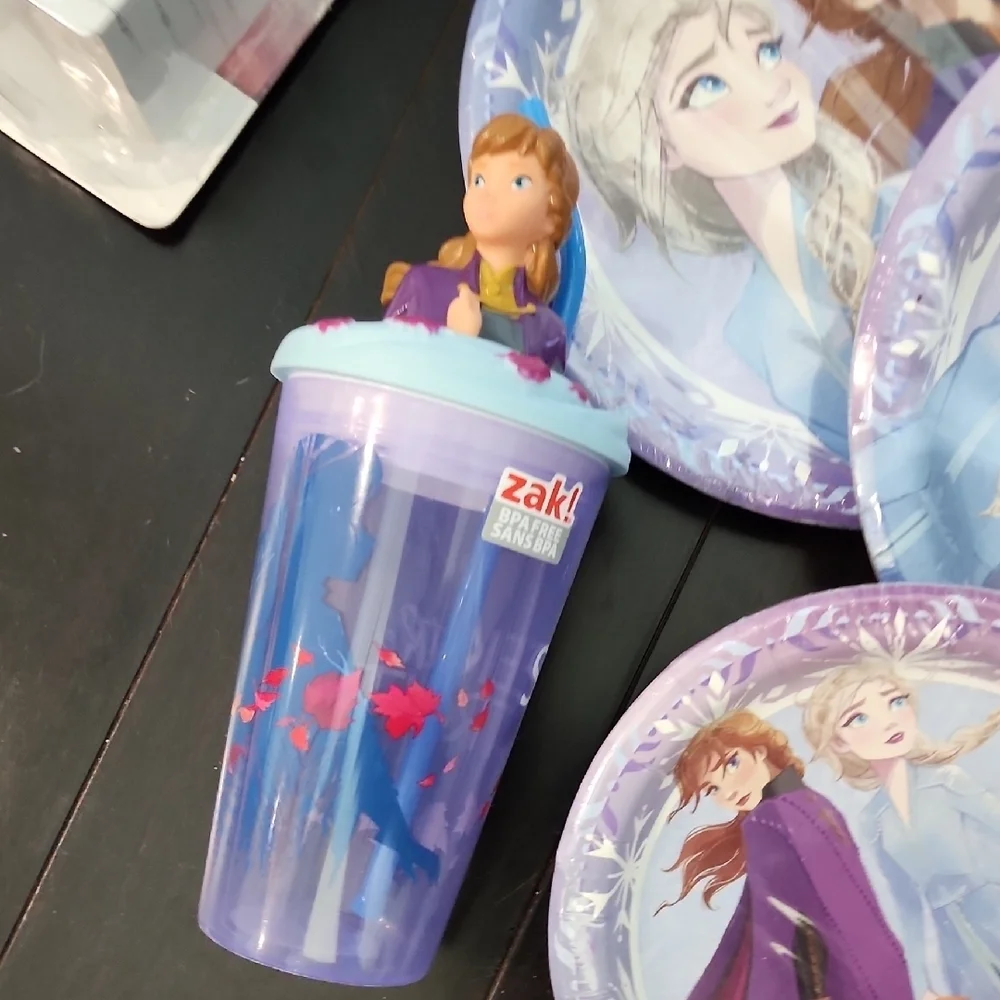 Party Supplies Set - Blue and Purple